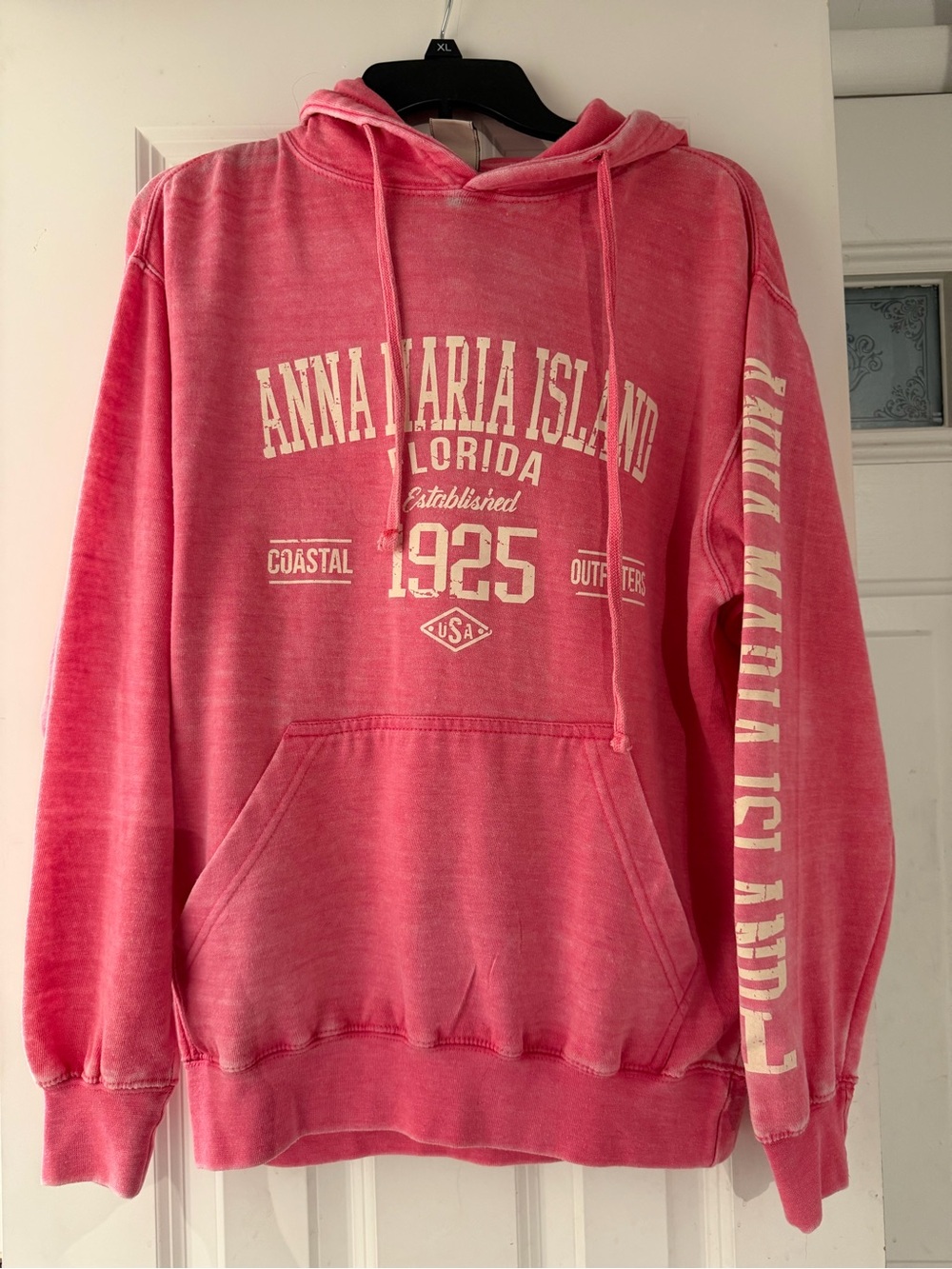 Anna Maria Island Pink Hooded Sweatshirt - Coastal 1925 Graphic